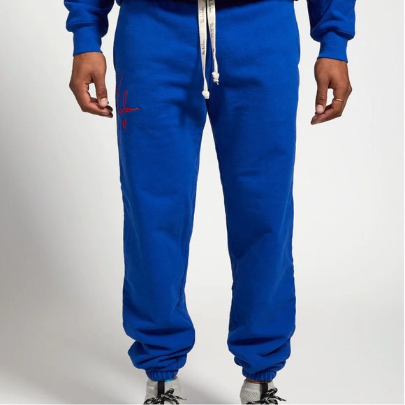 💙Valas Los Angeles💙French Terry Cotton Logo Stitched Sweatpants - Picture 3 of 6